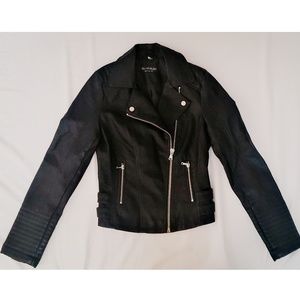 Faux Leather Moto Jacket